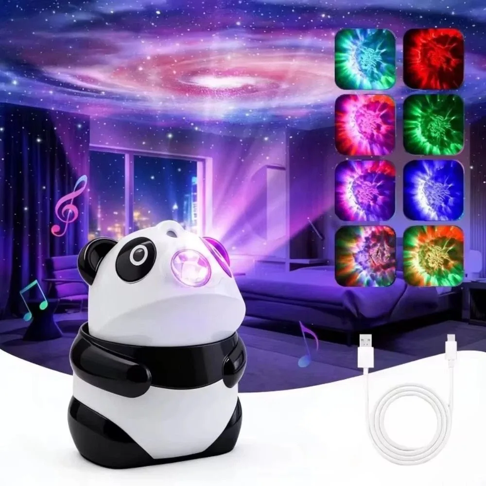 Creative Starry Sky Projector Night Light Portable Soft Starry Patterns Projector Night Light Compact Cartoon Design
