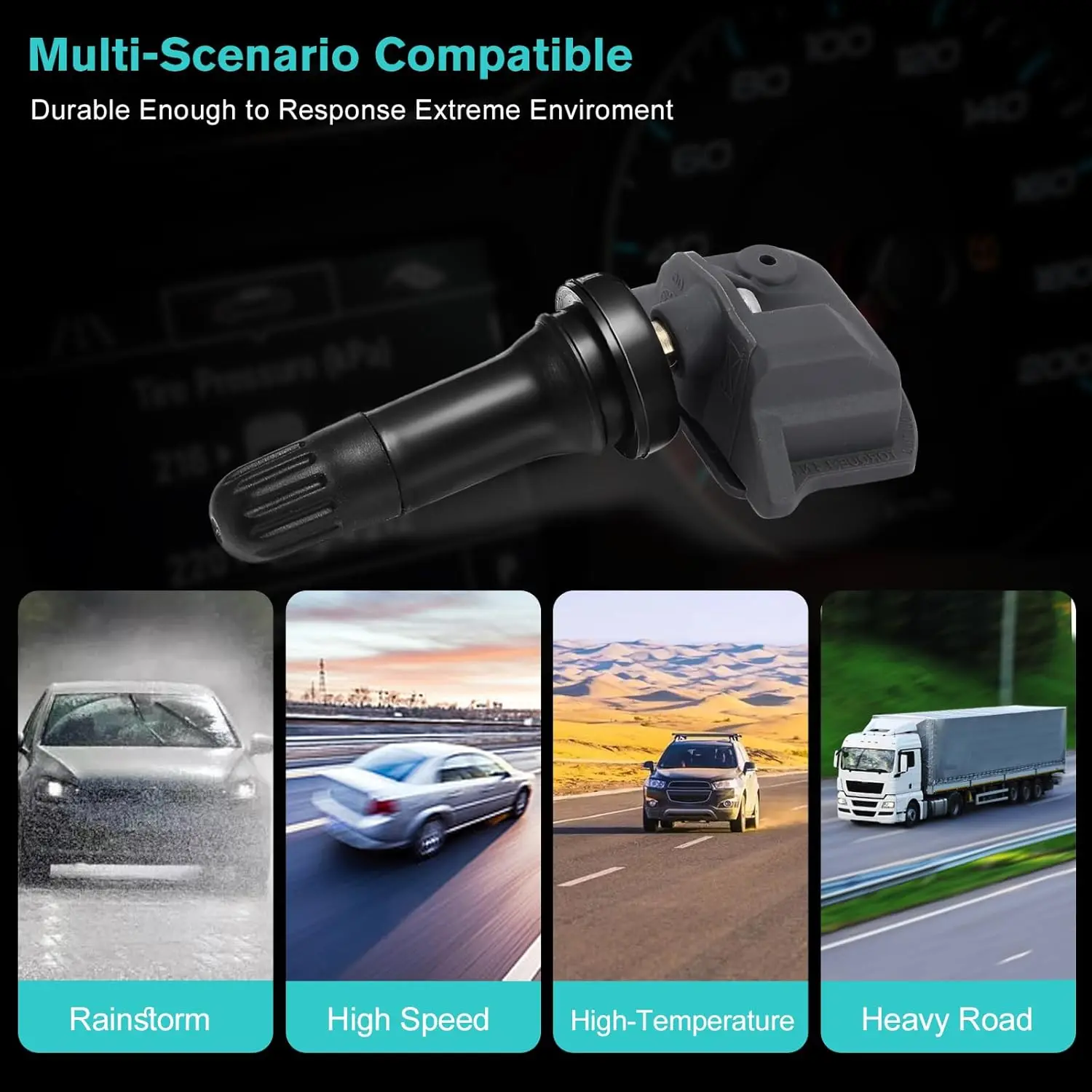 4 buah 52940L1100 Sensor Sensor tekanan ban untuk 2019-2023 Kia Sedona Optima Sorento K5 Hyundai Elantra Tucson Sonata 433MHz