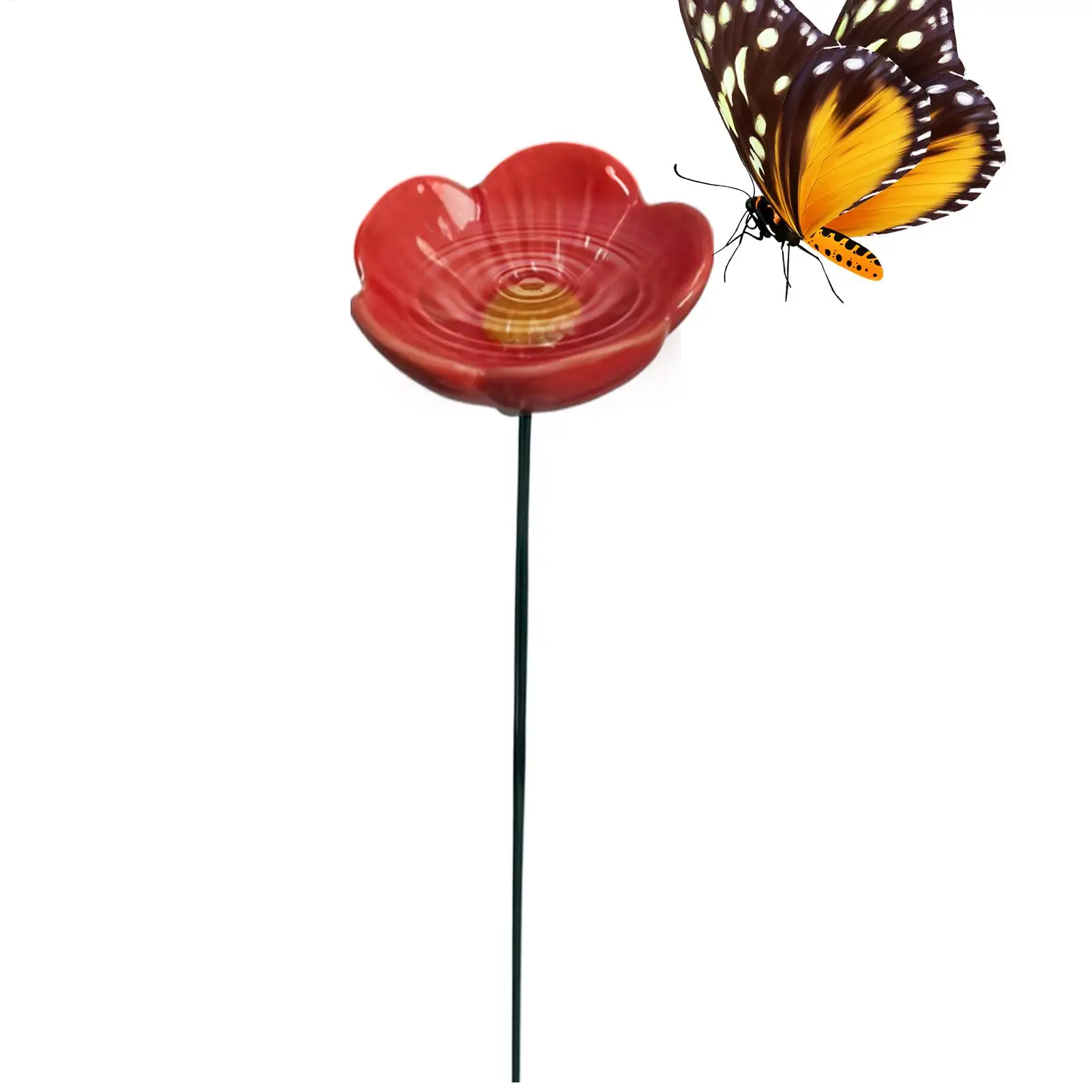 Bee Watering Station for Garden Ceramic Bee Bath Bee Watering Station Weather Resistant Bird Waterer Bird Water Bowl for Yard