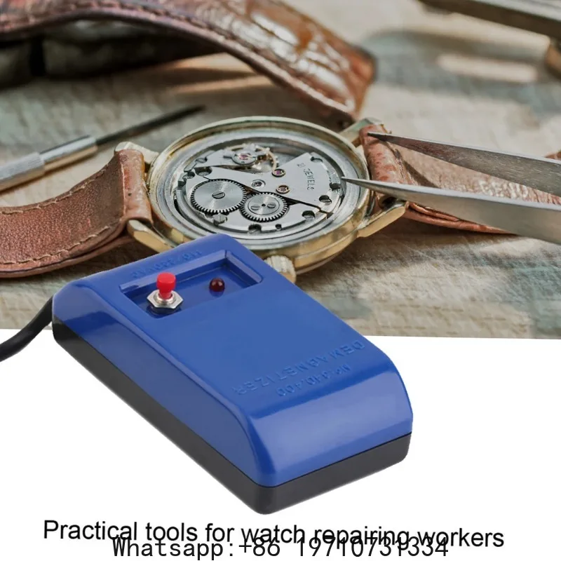Watch Repair Screwdriver Jewelry Tweezers Electrical Demagnetizer Demagnetize Tool Degausser Add Magnetic Magnetizer