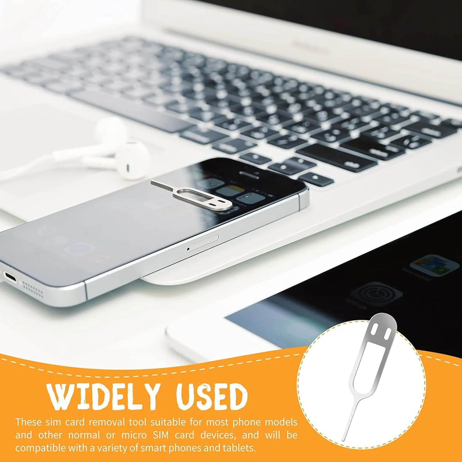 5/3/1Pack Sim Card Removal Tool with Silicone Protective Case Anti-Lost Card Eject Pin Needle Tray Opener Keyring for Smartphone