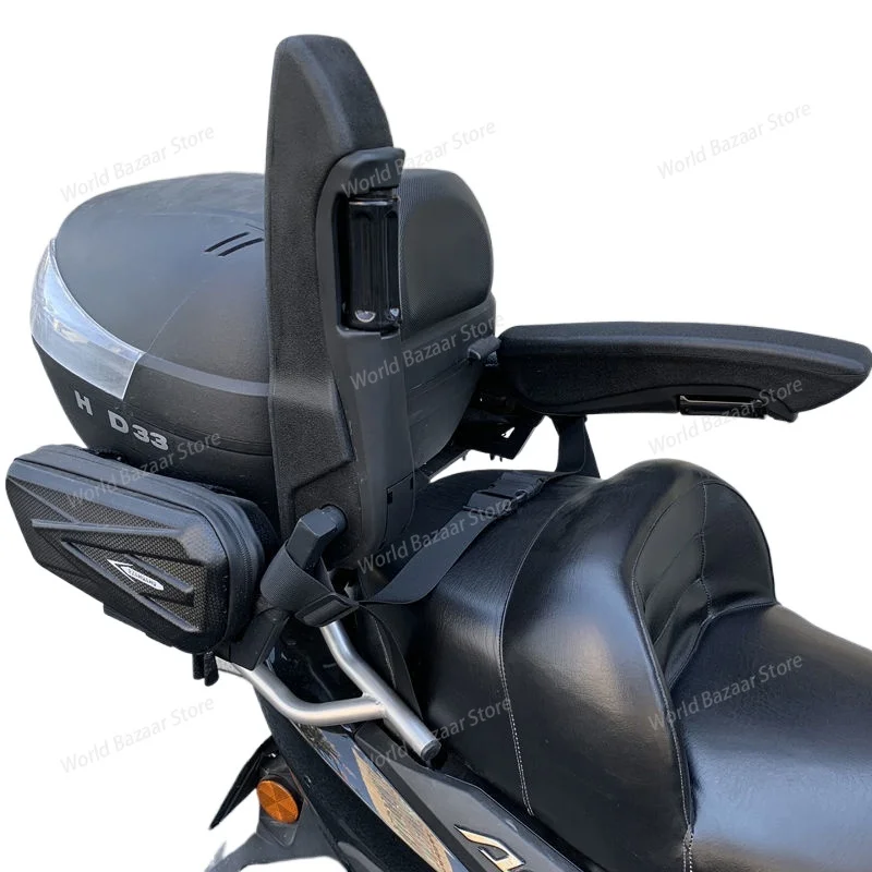 

Motorcycle Rear Seat Child Safety Armrest, Foldable Tension Electric Vehicle Scooter UY Universal Armrest Modification