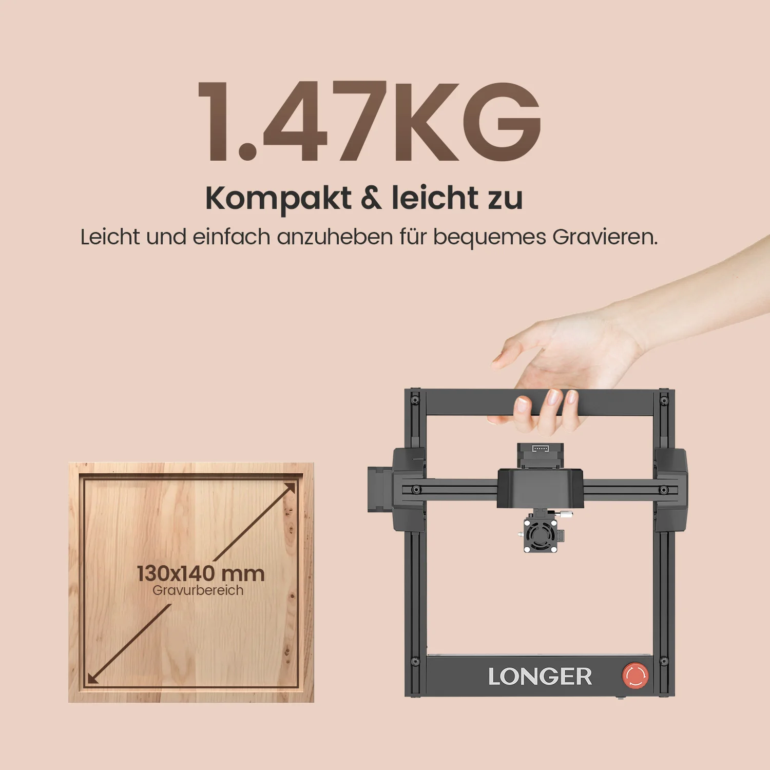 RAY5 mini 2.5W Macchina per incisione laser Incisore co2 CNC Legno Pelle Metallo Vetro Stampante portatile