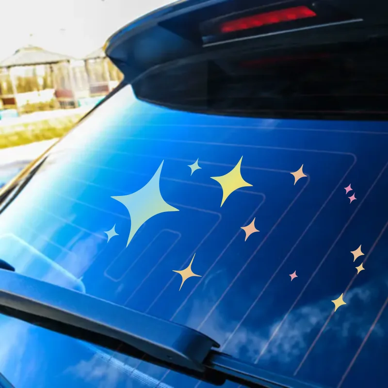 Bling Bling Holographic Car Windows Body Stickers Weatherproof Vinyl Decals Mirrors Laptops Tumblers Decor Accessories #360