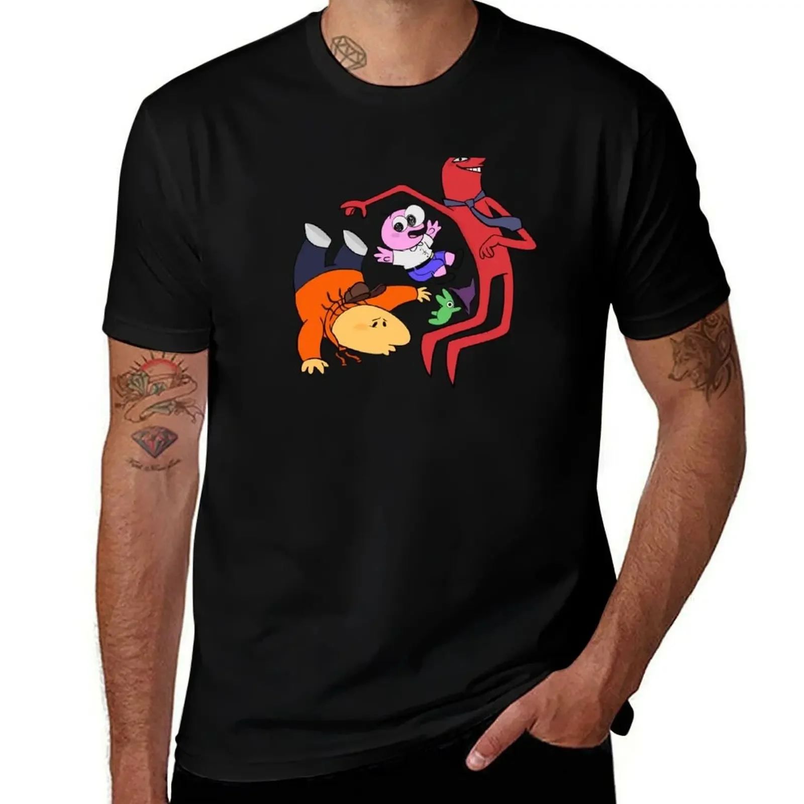 

Smiling Friends! T-Shirt anime tshirt customizeds luxury designer t shirts for men graphic