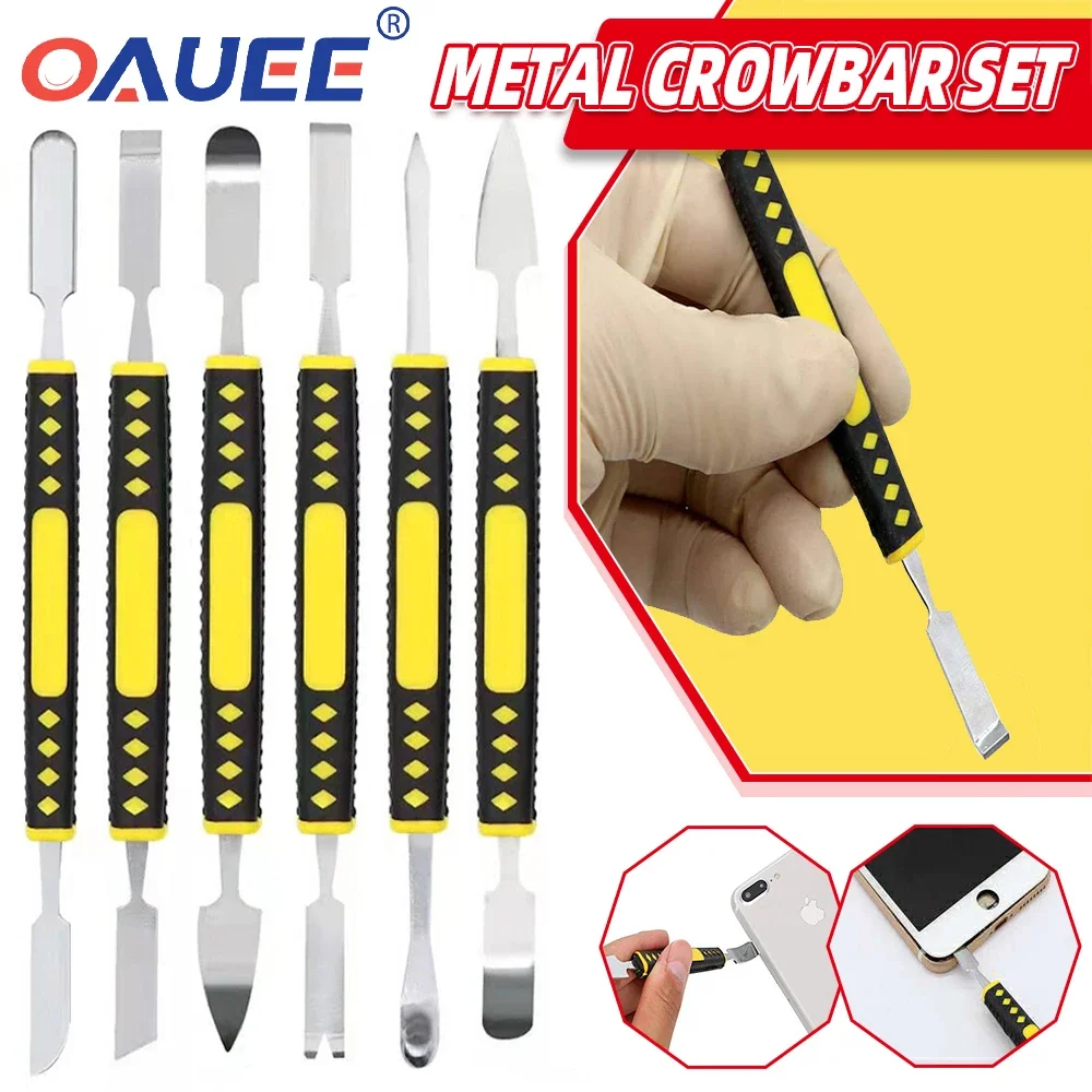 

Universal Metal Crowbar Set Phone Repair Tools Kit Phone Screen Disassembly Blades Pry Opening Tool Phone Repair Hand Tools Set