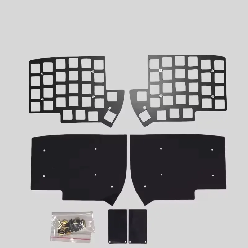 Sandwich Case for Lily58 Keyboard Lily 58 Split Keyboard Shell FR4 Positioning Board Keyboard Accessories for MX Switch Custom