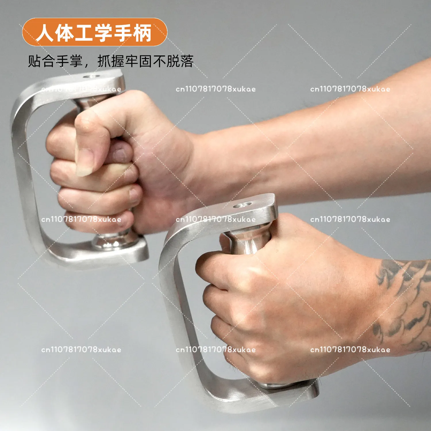 Stainless Steel Air Strike Dumbbells D-type Boxing Dumbbells Speed Ball Training Arm Muscles Men's and Women's Fitness Equipment