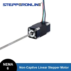 STEPPERONLINE Nema 6 Non-Captive Linear Stepper Motor 0.3A 32mm Stack Screw Lead 1mm Lead Length 100mm
