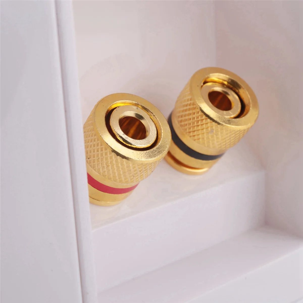 SODIAL(R) Porta de conexão de tomada de parede com alto-falante de 2 conectores branco