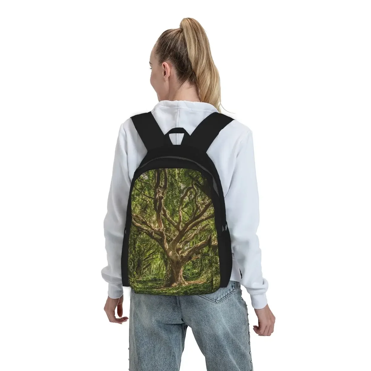 

Magic Green Tree Backpack Student BookBag Children School Bag Computer Shoulder Bags for Men Women