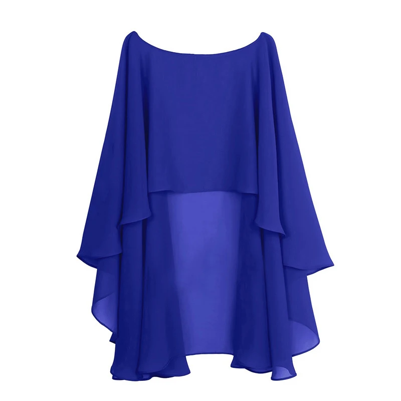 Chiffon Bolero Cape Frauen Femme Mariage Chalas Mujer Abend Hochzeit Braut Jacke Wraps Zubehör Peleryna Mantel Boda Schal