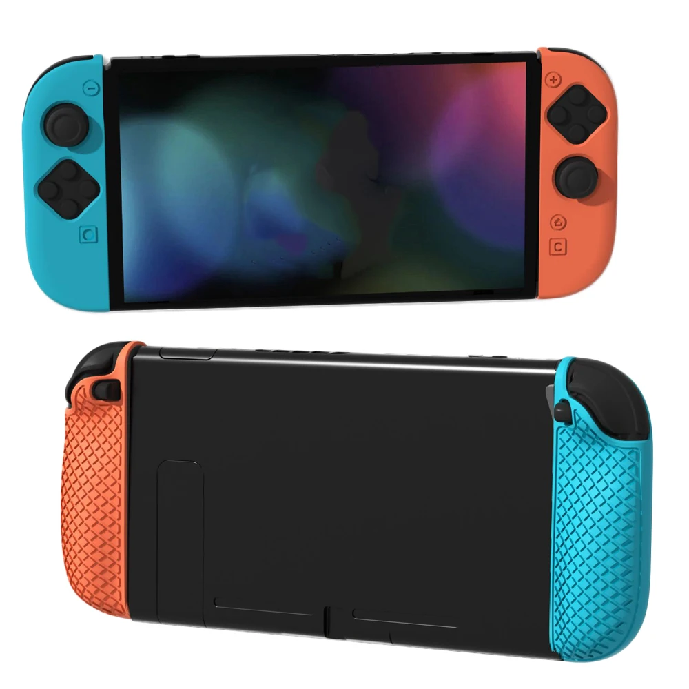 

Storage Travel Bag for Switch 2 Silicone Grips Cover and Tempered Glass Screen Flim Set for Switch 2 Game