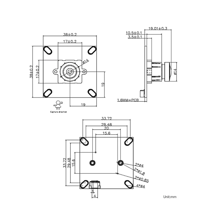

Y22A-2MP USB Camera Module GC2093 Photosensitive Chip M12 Camera Module Wide Dynamic Backlight Fixed Focus Microphone