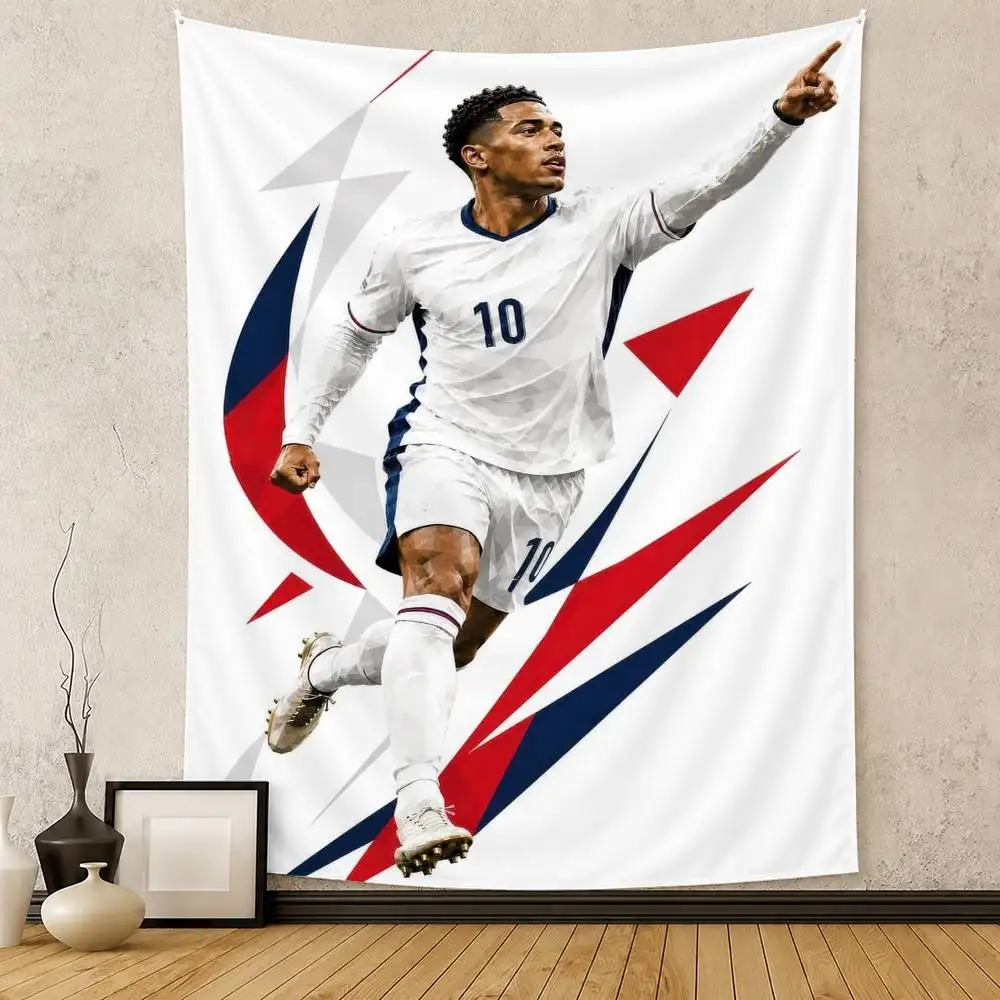 Football j-Jude B-Bellingham Flag Digital Printing Banner for Garage Wall Out Door Decoration