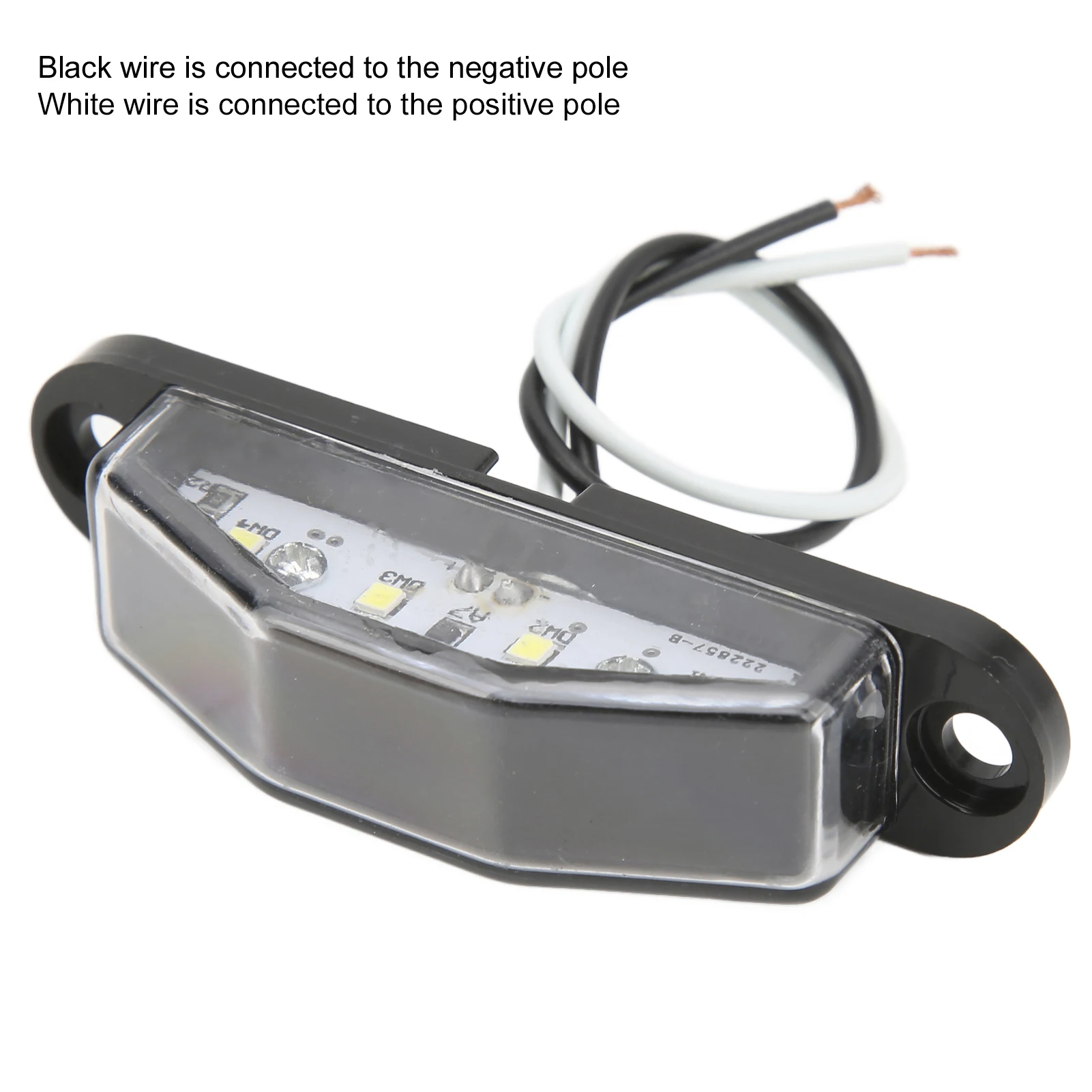 4-LED لوحة ترخيص ضوء 10-30 فولت جهد واسع IP67 مقاوم للماء عمر مقطورة RV فان شاحنة تخييم #1