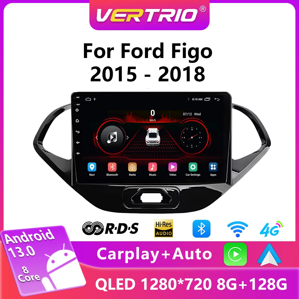 

Android 13 Auto For Ford Figo 2015 2016 2017 2018 Car Radio GPS Navigation Head Unit 2Din Stereo DSP Video DVD Player 4G Carplay