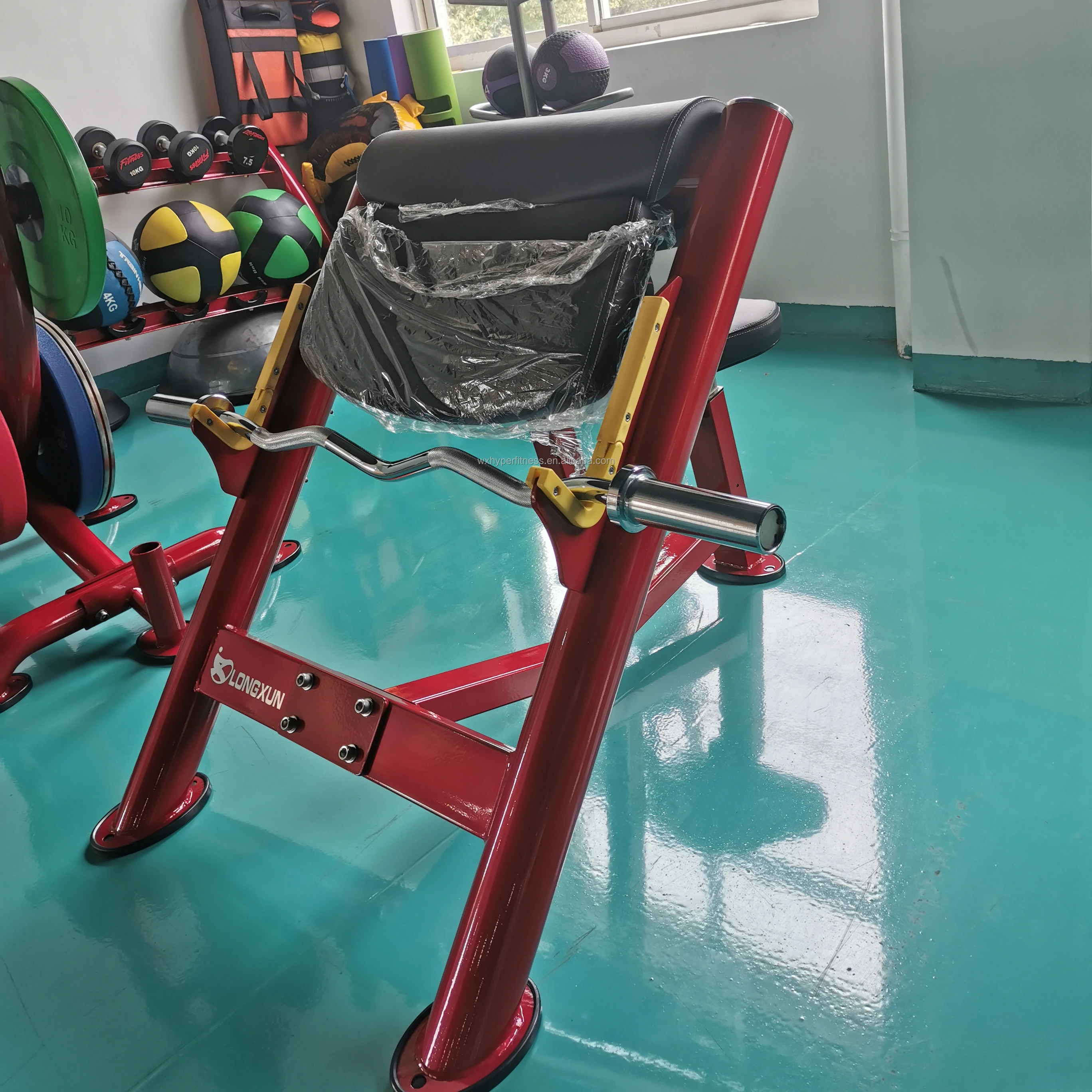 

High Quality Commercial Use Preacher Curl Gym Fitness Equipment Factory Sales Foldable Metal Bench with Custom Logo Hot Sale