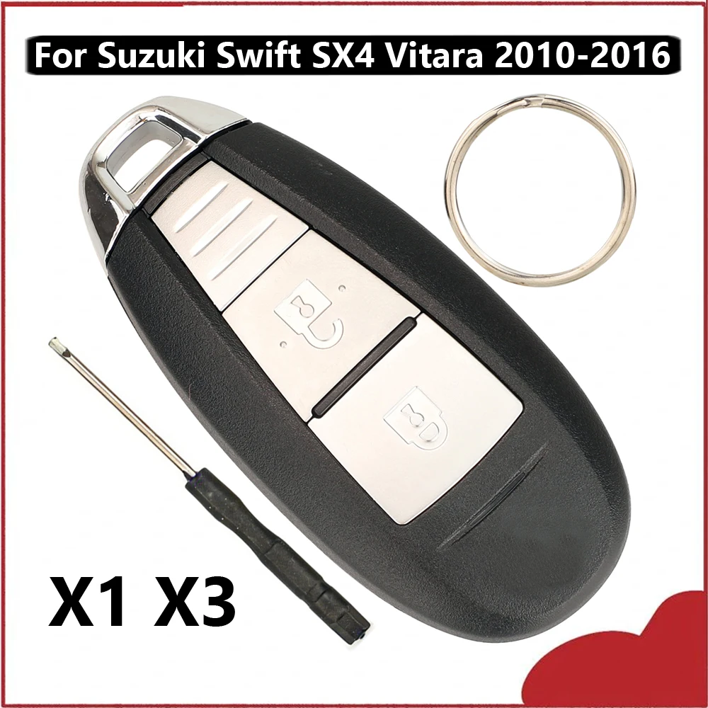 jingyuqiin Neues X1 X3 Fernbedienungs-Autoschlüsselgehäuse für Suzuki Swift SX4 Vitara 2010-2016 TS008 / TS007 Smart mit Kleinem Schlüsselgehäuse