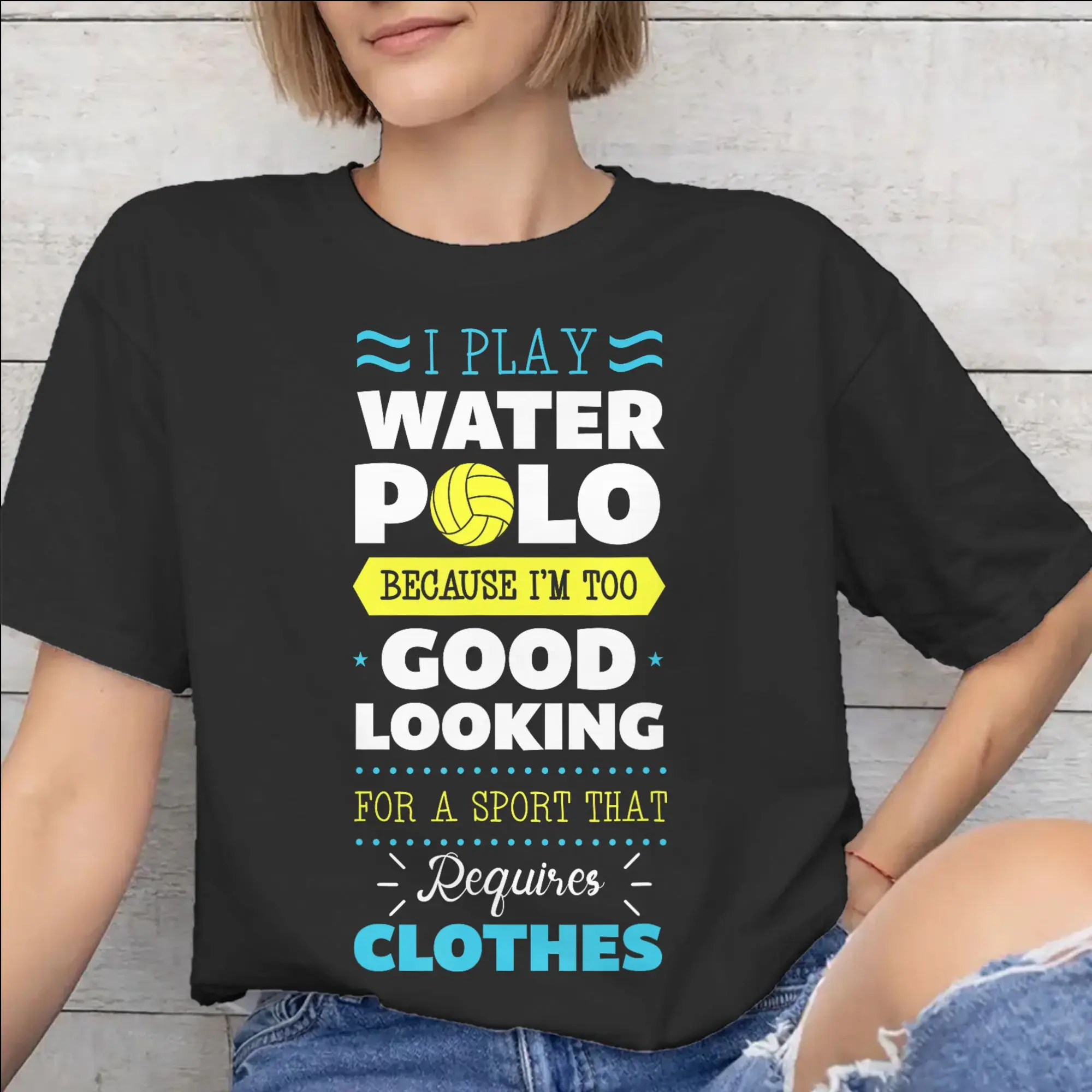Water Polo Player  New Arrival T Shirts Men Women  100% Cotton  Tee Shirt Clothing