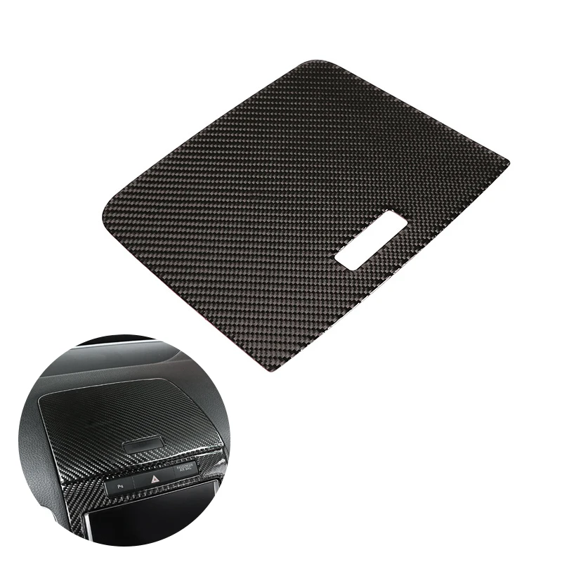 

For VW Touareg 2011 2012 2013 2014 2015 2016 2017 2018 Car Center Control Panel Storage Box Carbon Fiber Cover Decor