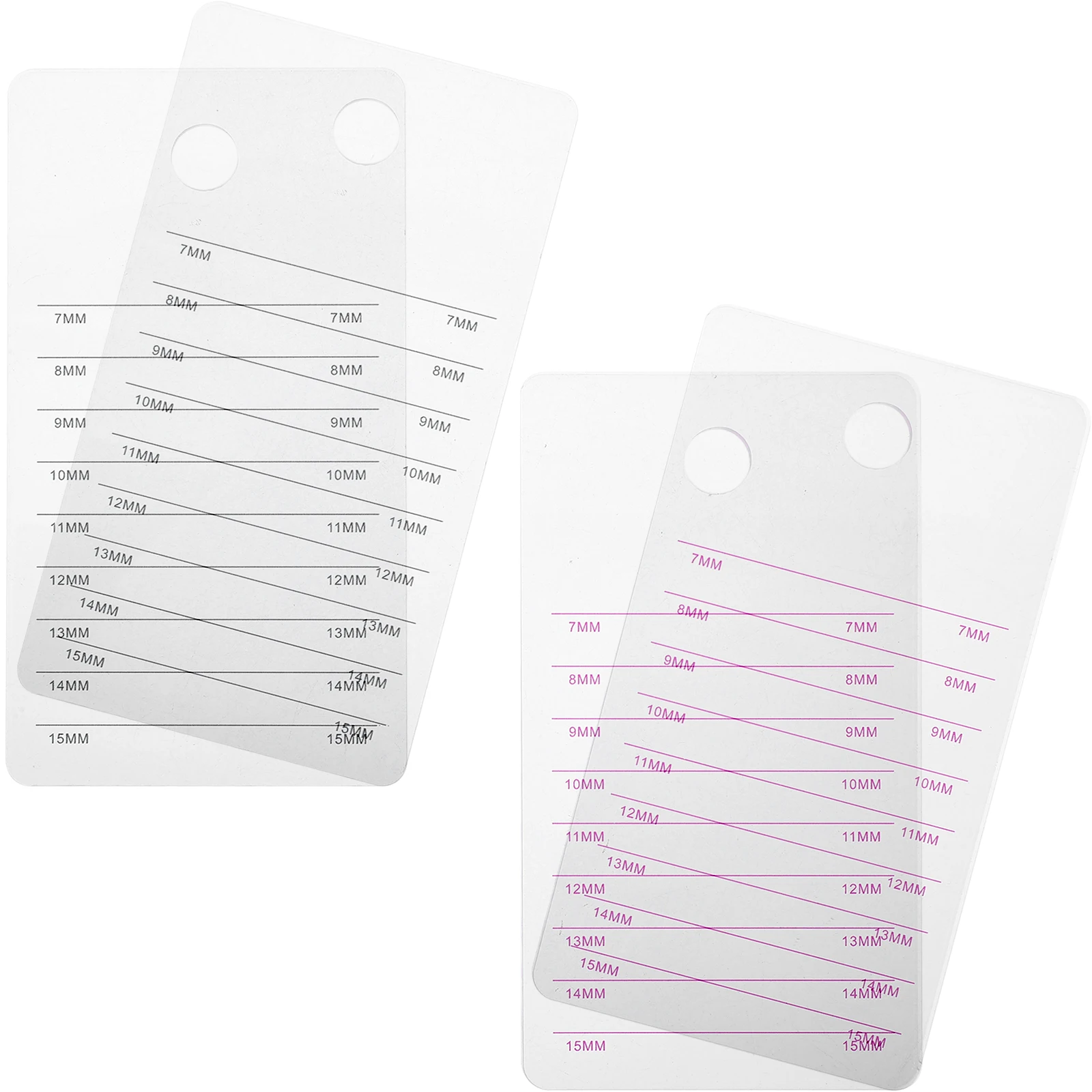 

4pcs Storage Grafting Eyelash Holder Board Acrylic Grafting Organizer Eyelash Extension Holder Lash Tray Display Box