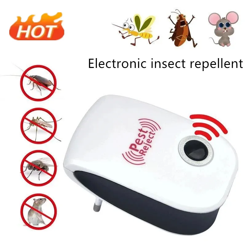 Safe Ultrasonic Pest Repellents Mouse Cockroach Mosquito Insect Repeller Effective Essential For Home Summer Pest Exterminato ﻿