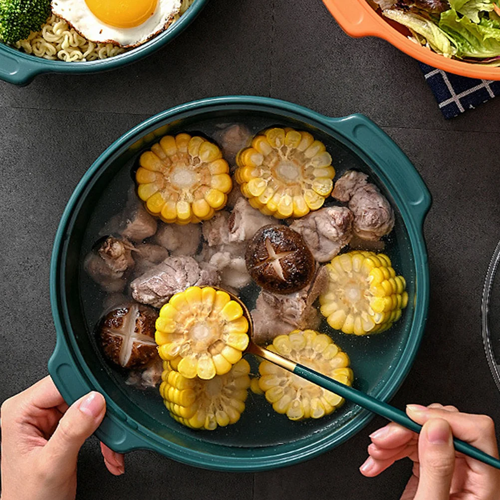 Preserved Soup Bowl Salad with Lid Bento Food Containers Daily Use Ramen Bowls Instant Noodle Lunch Eat Cover School