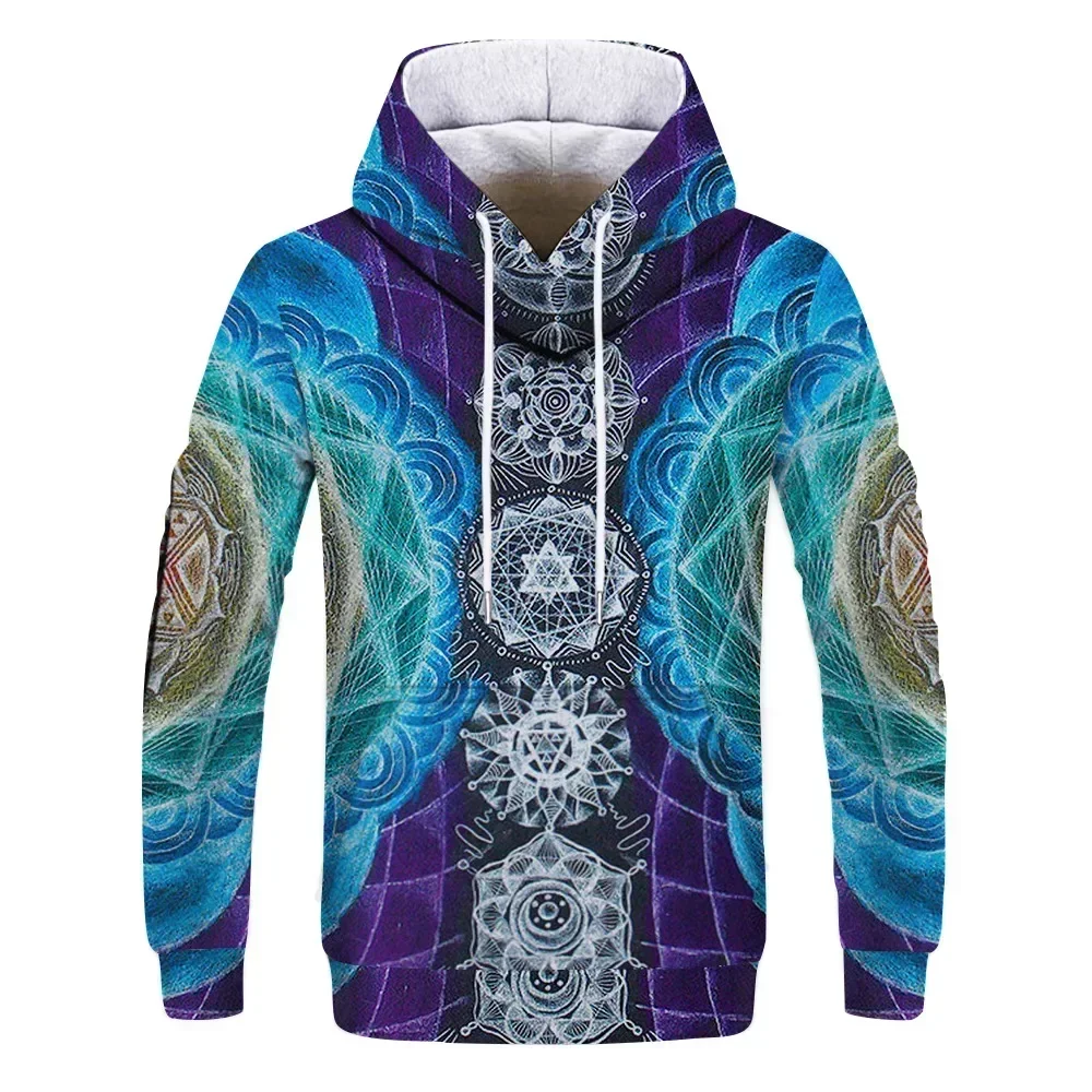 

Hot-selling Autumn and Winter New Thickened and Colorful Fun Hoodie 3D Fluorescent Sweatshirt Personalized Casual Loose Hoodie