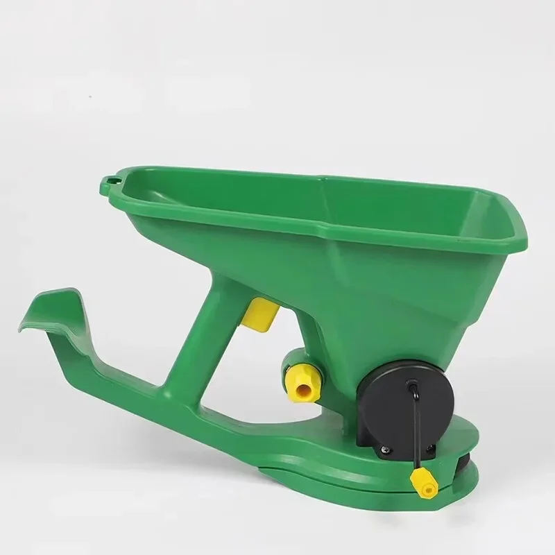 Home Gardening Manual Spreader Small Seeder Hand Crank Lawn Seed and Grass Seed Granule Fertilizer Spreader