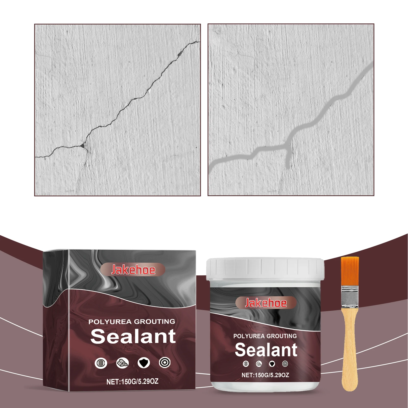 Polyurea Grouting Sealant Polymer Grouting Fluid Sealing of Wall Cracks Expansion Joints Leak Plugging Gum Waterproof Coating