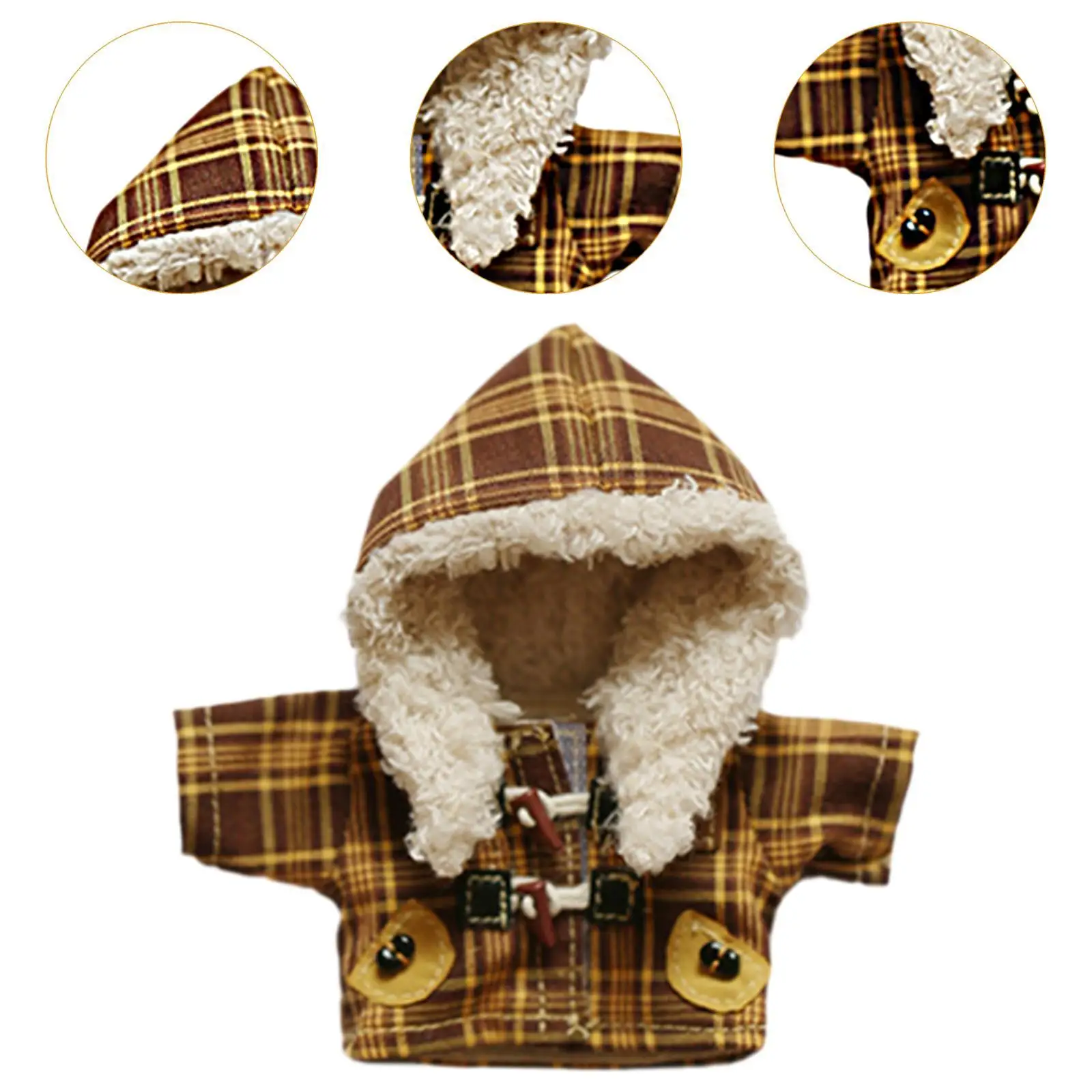 Abrigo de muñecas de moda, accesorios de ropa hechos a mano, disfraz para muñecas de 15cm, regalos de cumpleaños, regalos de Halloween