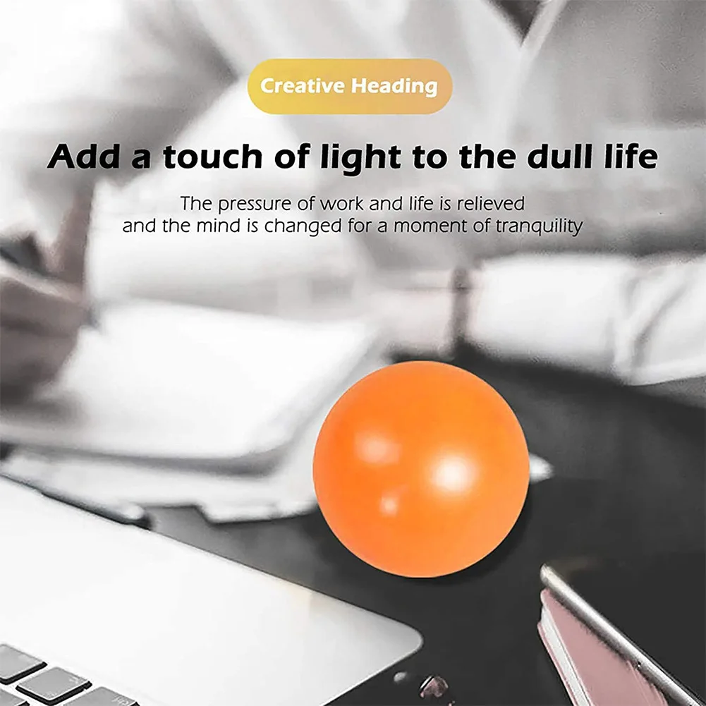 6PCS Antistress Luminoso Stress Ball Alvo Pegajoso Parede Descompressão Tpr Squishy Toy Sucção Top Squeeze Enchimento Toy