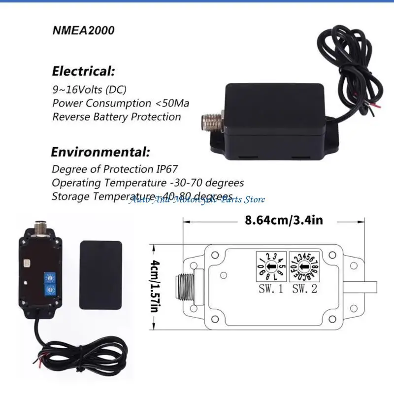 

P9FD Efficient Data Transfer NMEA2000 Converter Suitable for Yachts CX5001 for Professional Easy Installation