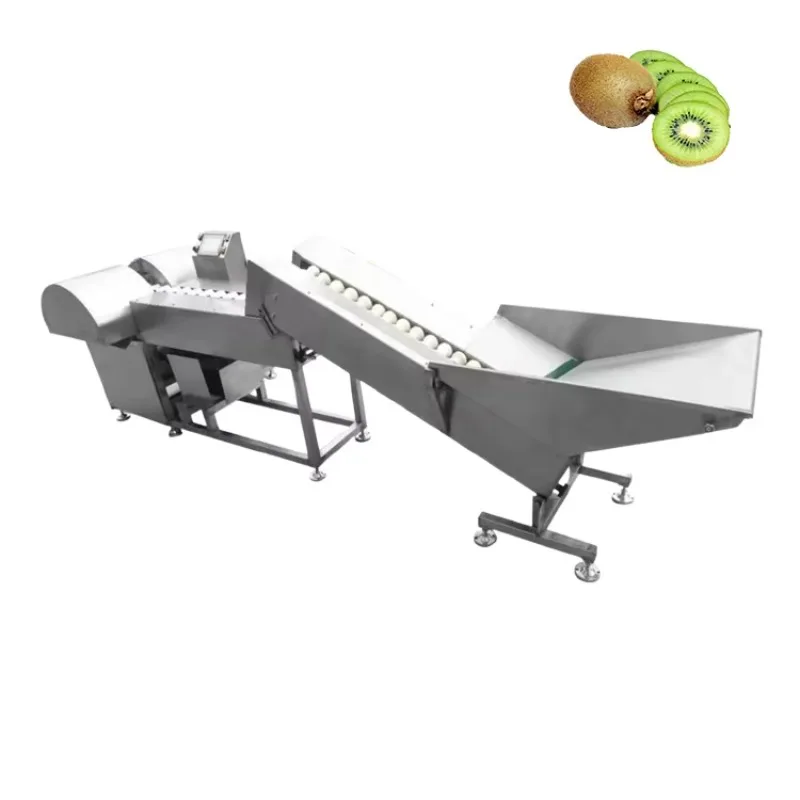 Customized Fruit Apples Oranges Kiwis Lemons Slicing Cutting Machine Automatic 304 Stainless Steel Slicer