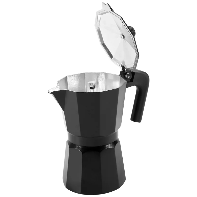 

Итальянский восьмиугольный мока-горшок ABHU, алюминиевый кофейник, кофейный прибор, экстракция водяных пар, алюминиевый горшок