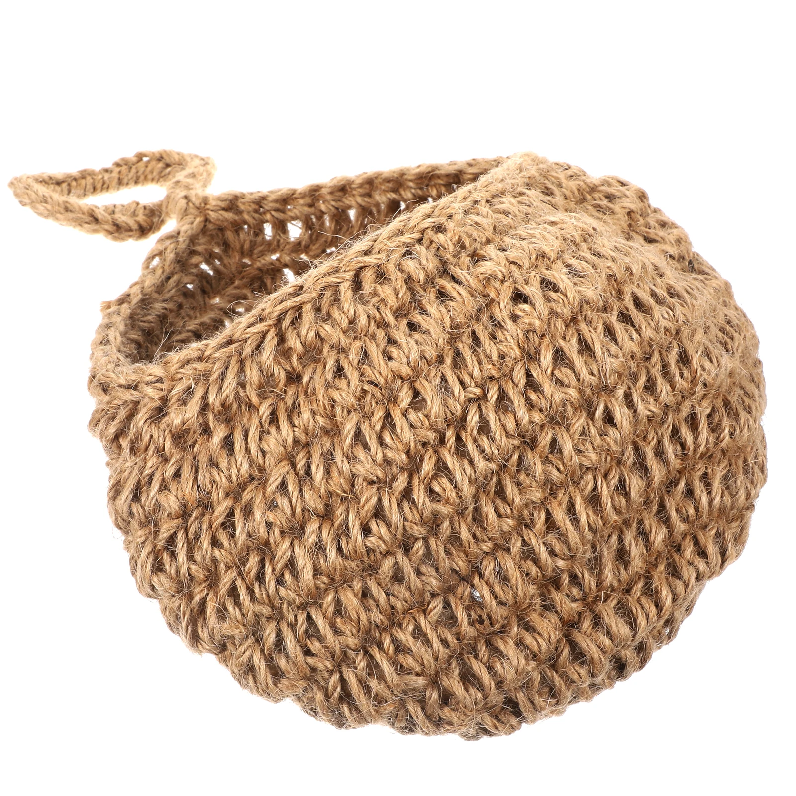 

Bohemian Hanging Wall Basket Teardrop Jute Rope Small Size Kitchen Home Restaurant Garlic Vegetable Fruit Egg Planter Storage