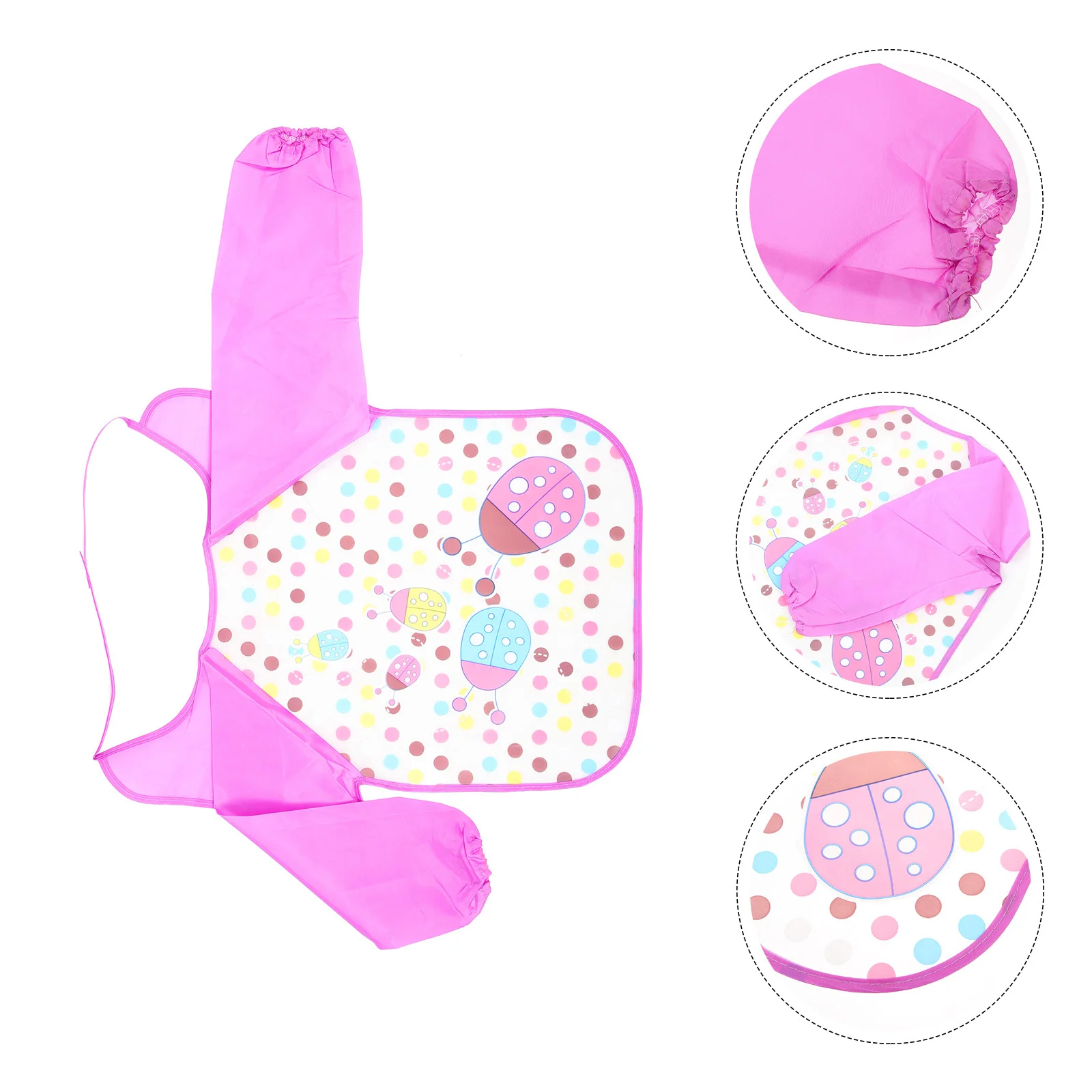 

Waterproof Apron Adorable Painting Art Smock Adjustable Long Sleeves Bib Decorative Apron For Drawing Crafts