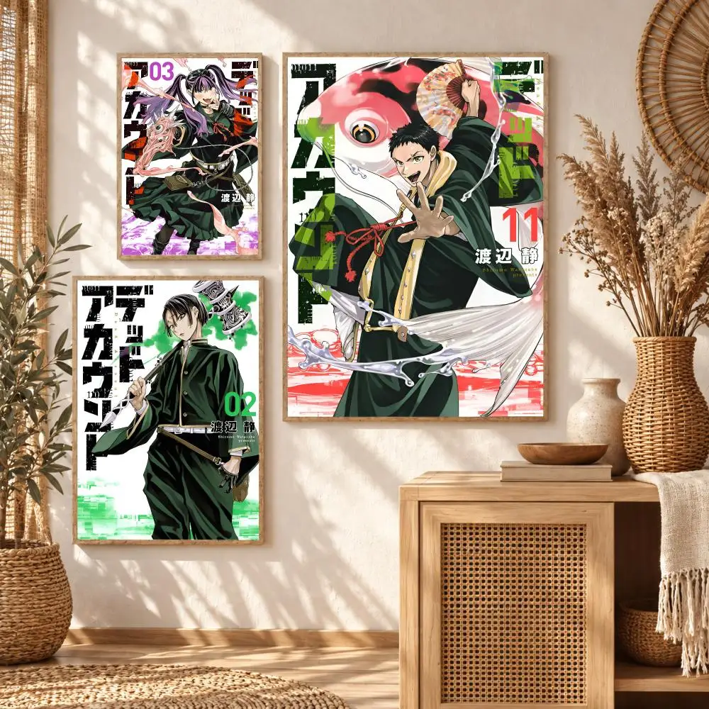 Dead A-Account Poster Wall Stickers Self Adhesive Art Decals for Bedroom Living Room Home Decor Print Mural HD Gift