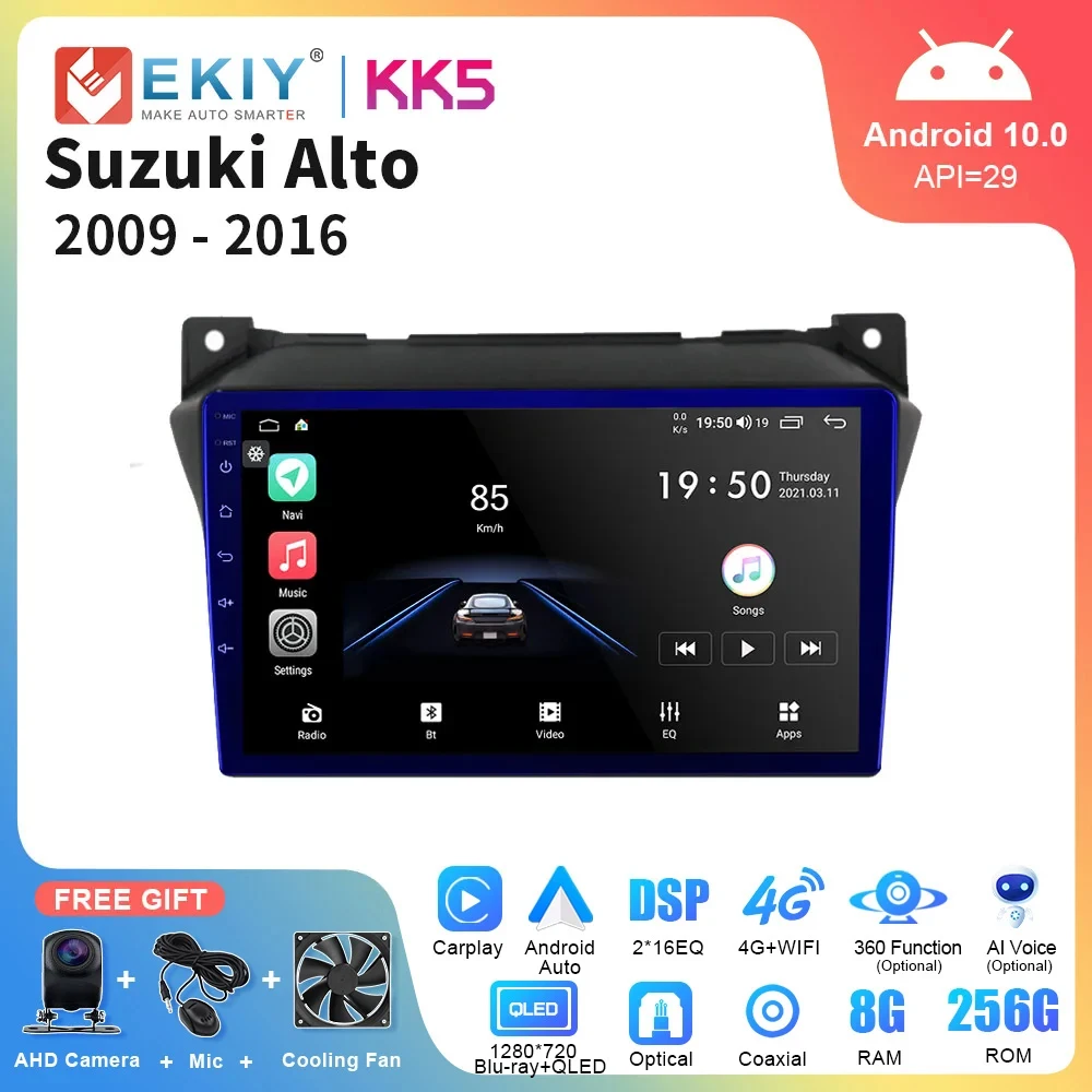 

EKIY KK5 Android радио для Suzuki Alto 2009 2010 2011 2012 2013 2014 2016 мультимедийный стерео автомобильный DVD-плеер навигация GPS