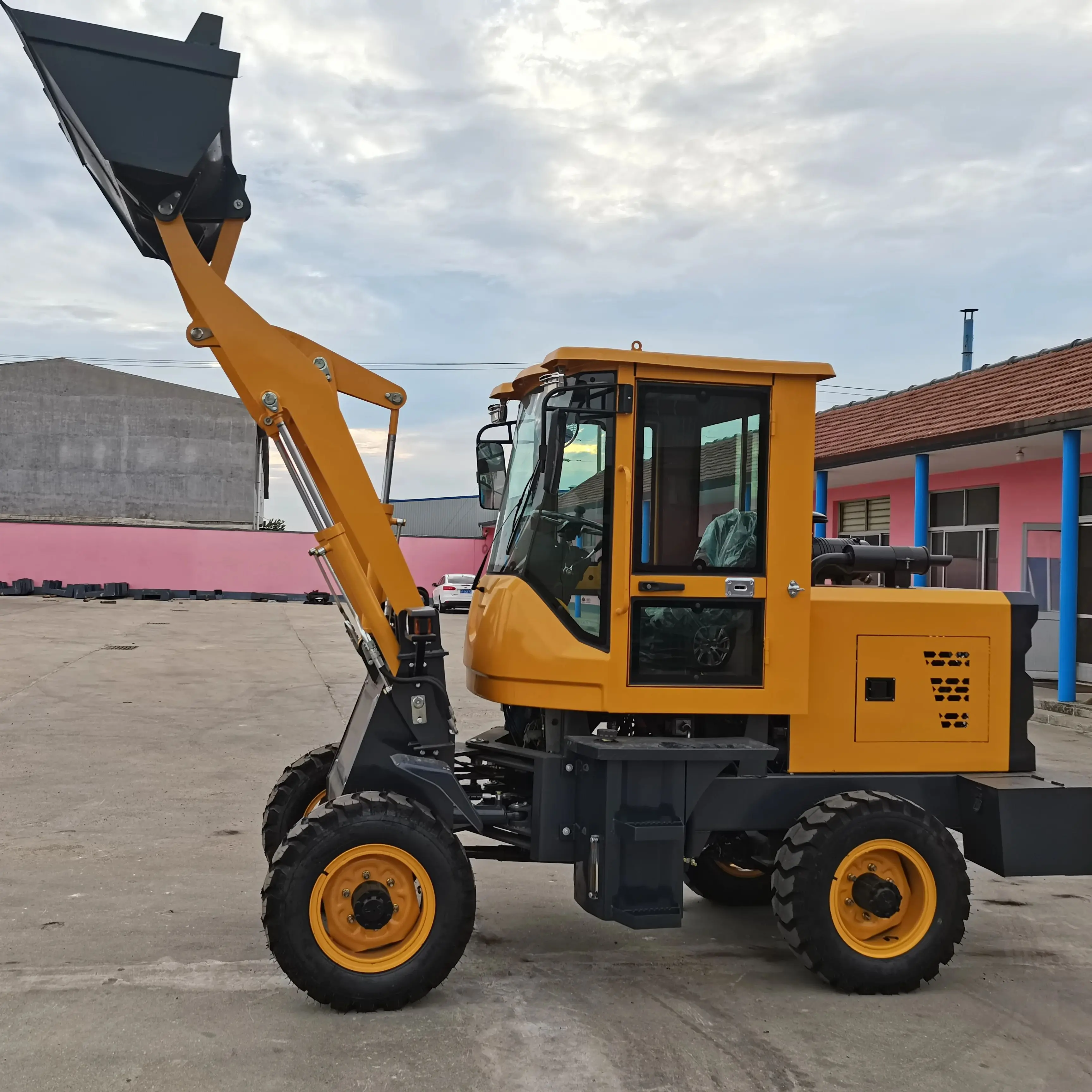 Chargeuse sur pneus chinoise 2t 2.5t 3t1.5 tonnes, petit chargeur à bras télescopique articulé, micro chargeuse sur pneus de grande capacité