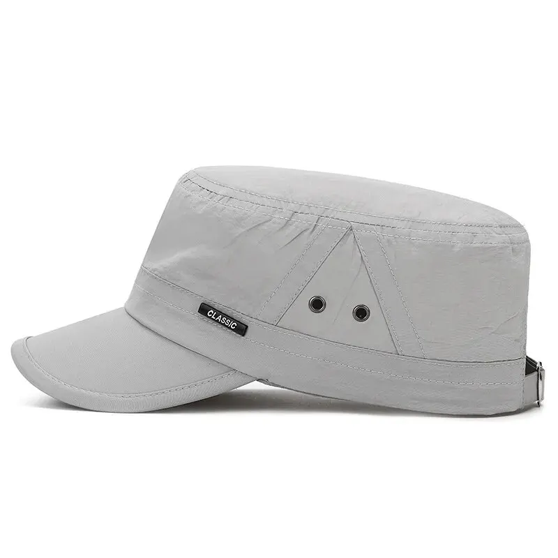 New Men\'s Hats For Summer, Quick-Drying, Breathable, Flat Caps, Spring And Summer, Sunshade Hats, Light And Breathable Caps