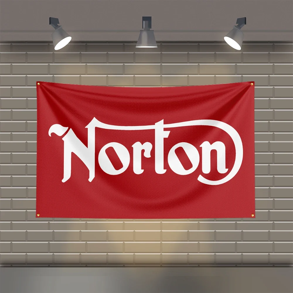 3x5 FT N-Nortons Racing  Flag Polyester Printed Cars Flags for Room Garage Decor