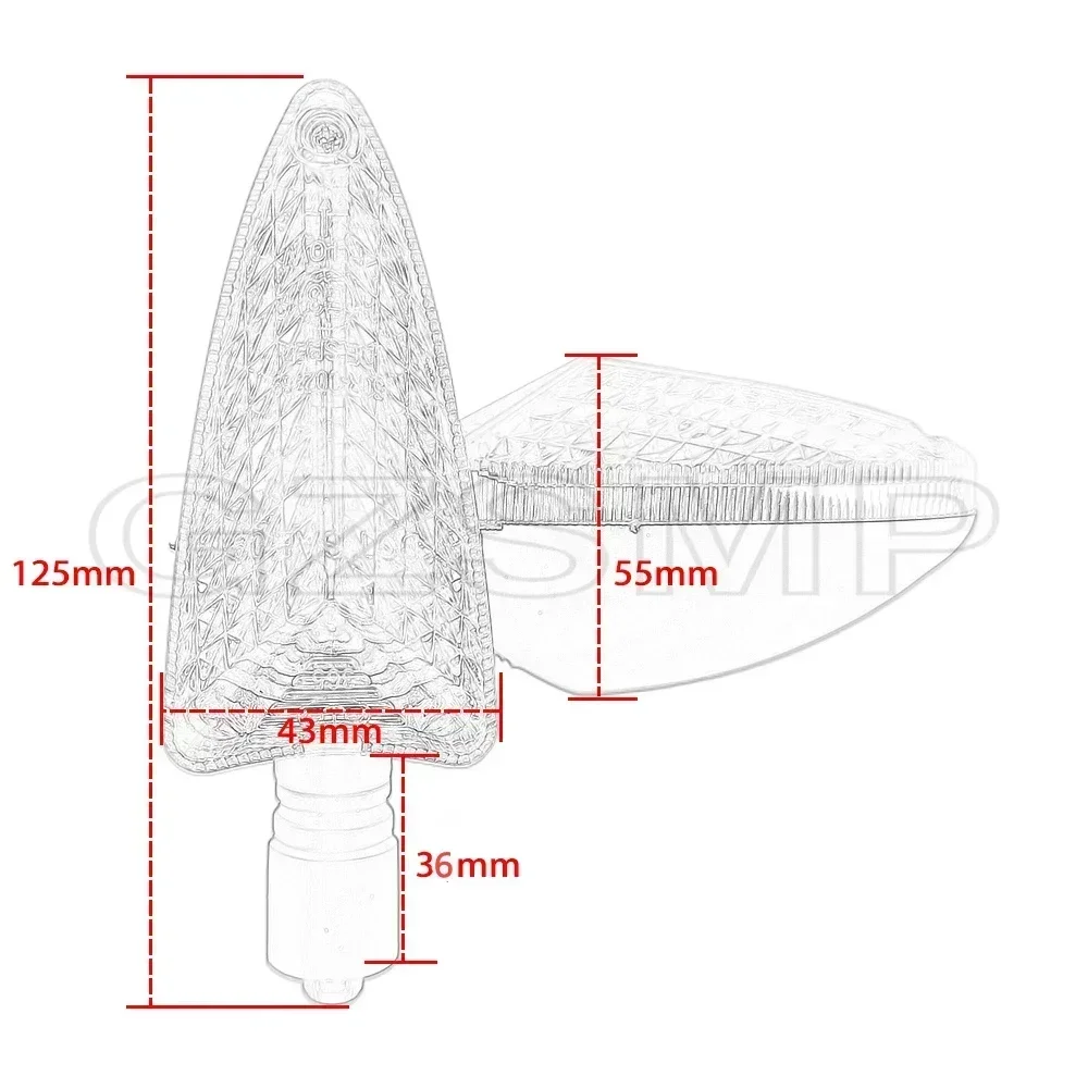 1 Pair Turn Signal Light Motorcycle Indicator Flasher Lamp fit For Tiger 800 XC Daytona 675 for BMW R1200GS ADV LC R1200R G 310