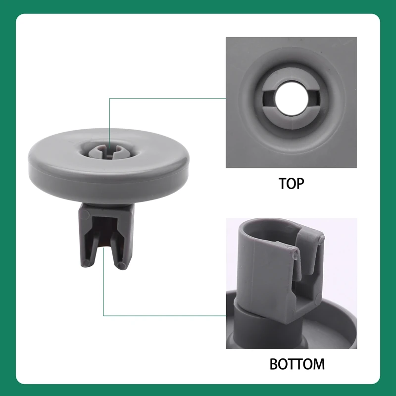 16 Pak Van Vaatwasser Wielen Lagere Mand Wielen Voor Aeg Electrolux Favorit Zanussi Vaatwasser Wielen