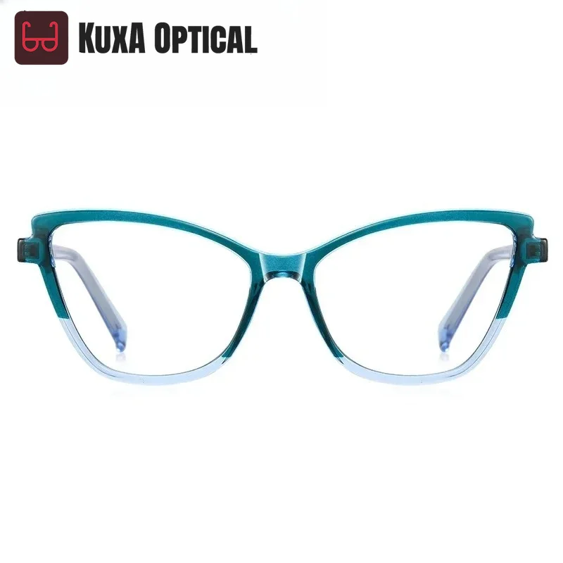 

XUKA Personalized New Simple Butterfly Women's Anti-Prescription Photochromic PFD213 Blue Light Reading Glasses Customizable