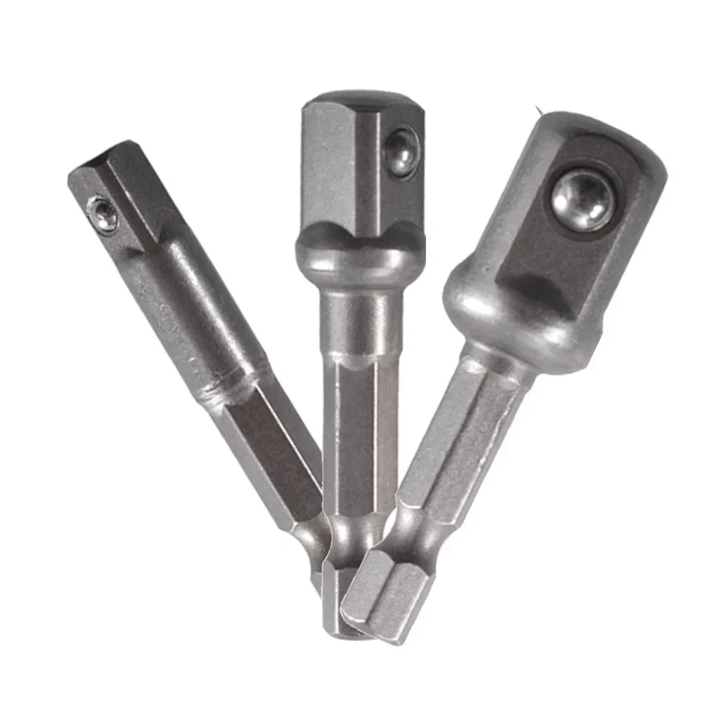 1/3pcs Drill Socket Adapter 1/4