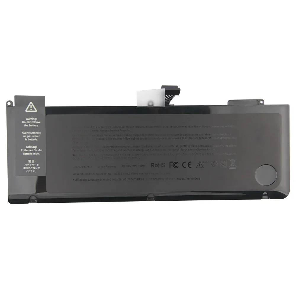 

Новая сменная батарея A1382 A1321 для MacBook AirA1286 MC721 MC371 A1382 A1321, перезаряжаемые батареи 77,5 Втч