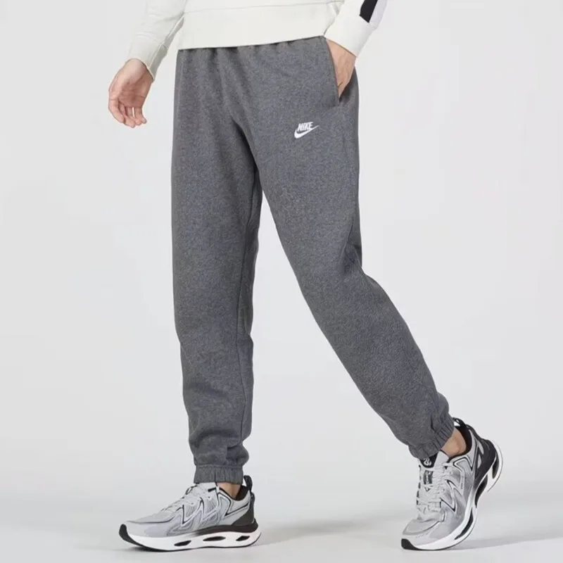 Nike Waffle Knit Straight Long Pants Adjustable Drawstring Outdoor Walking TrousersBV2708-071