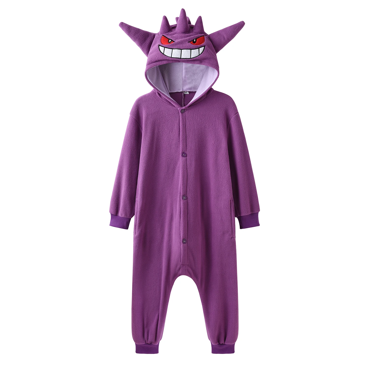 XXL Pokemon Cosplay Clothes Adults Gengar Onesies Kids Kigurumis Full Body Pajamas Christmas Sleepwear Whole Costume Halloween